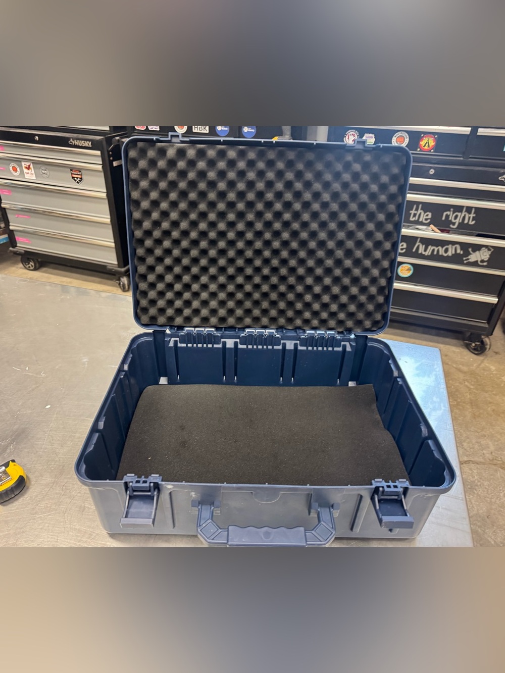 Large Protective Hard Case with Foam Interior - Blue like pelican